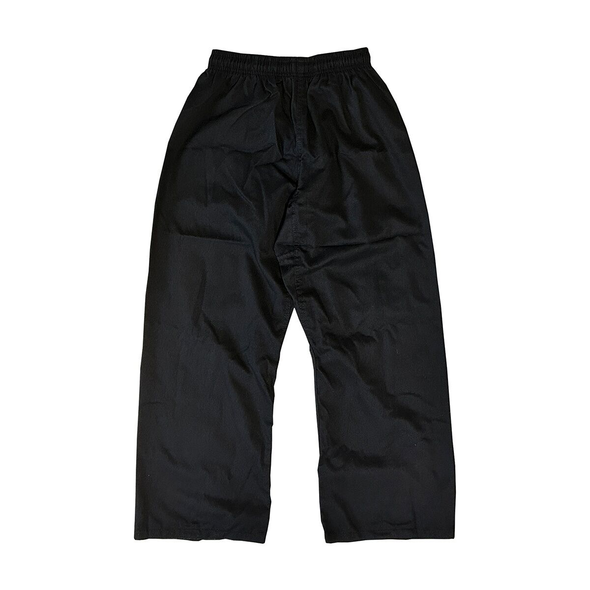 Kampfkunst-Anzug_schwarz_Hose_vHinten_liegend