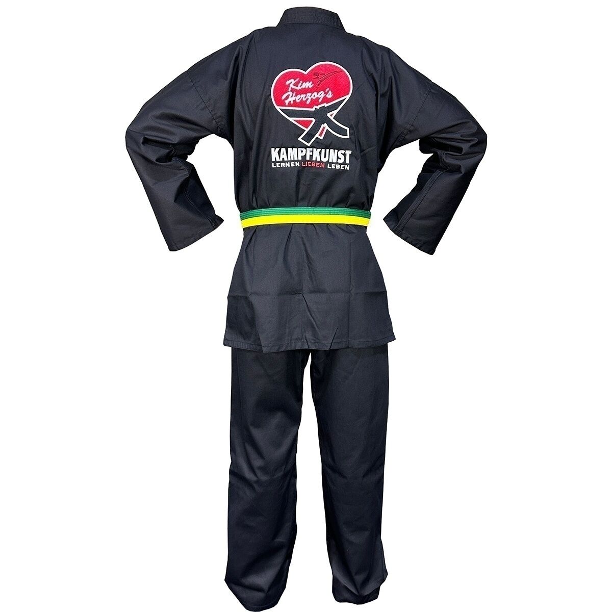 Kampfkunst-Anzug_schwarz_vHinten