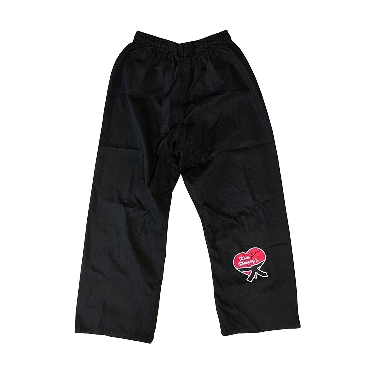 Kampfkunst-Anzug_schwarz_Hose_vVorne_liegend