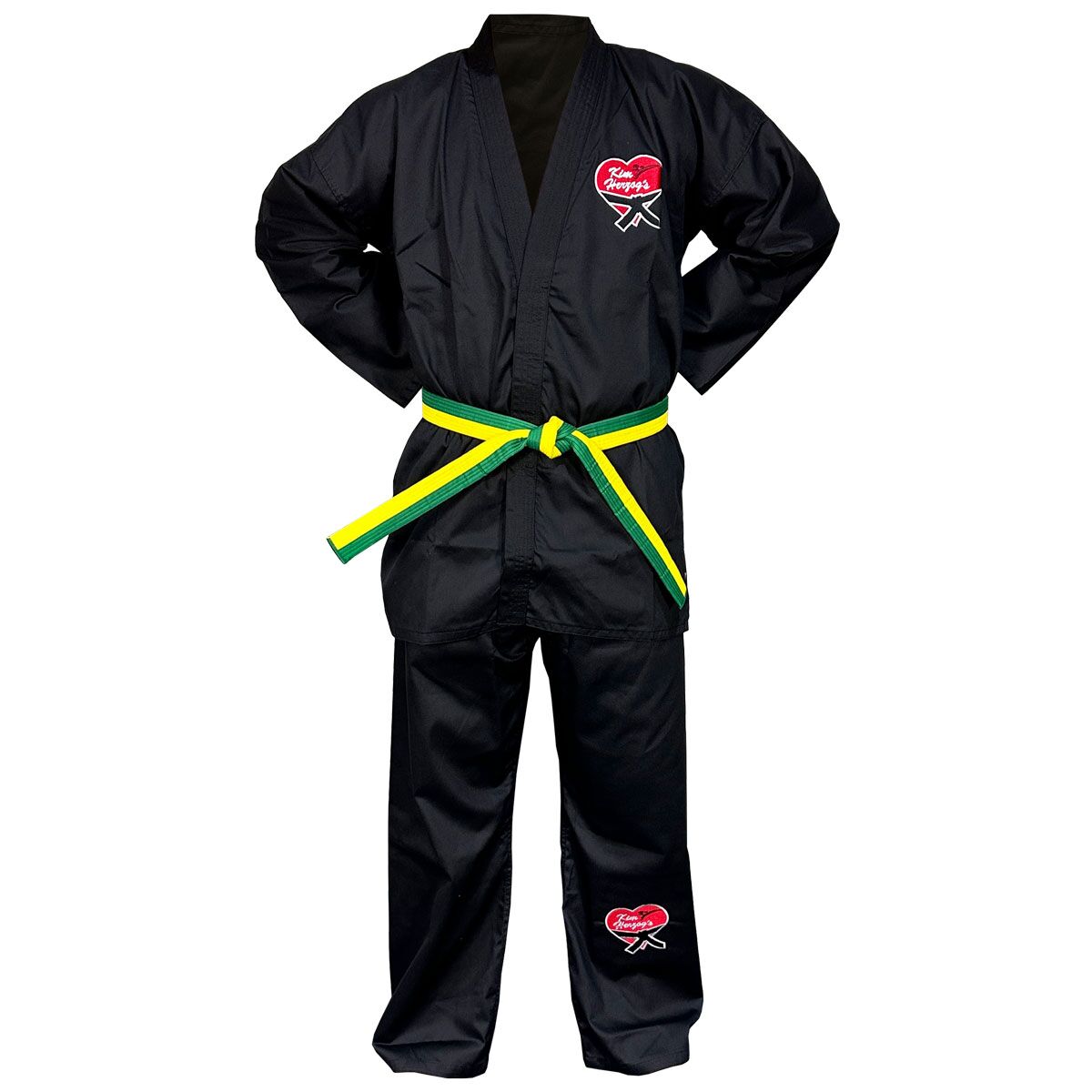 Kampfkunst-Anzug_schwarz_vVorne
