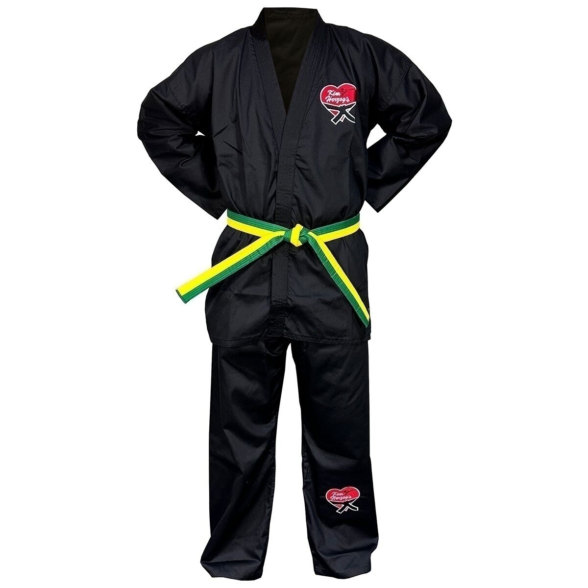 Kampfkunst-Anzug_schwarz_vVorne_ArmeHinten