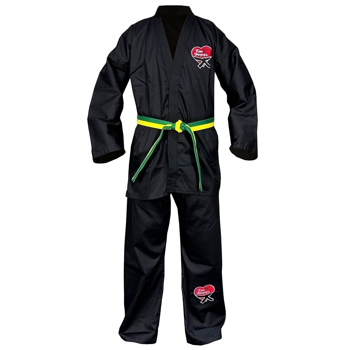 Kampfkunst-Anzug_schwarz_vVorne_ArmeVorne