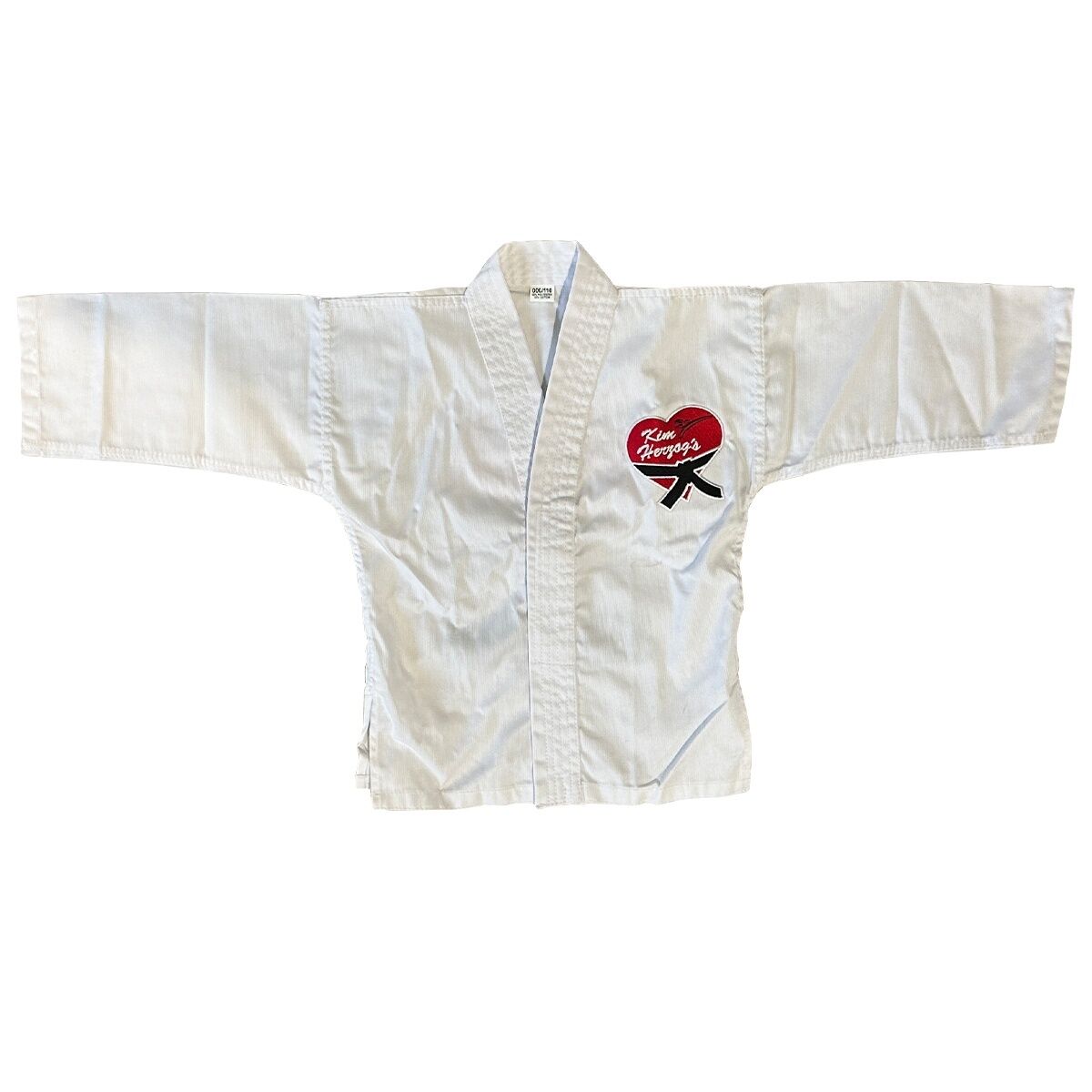 Kampfkunst-Anzug_weiss_Jacke_vVorne_liegend